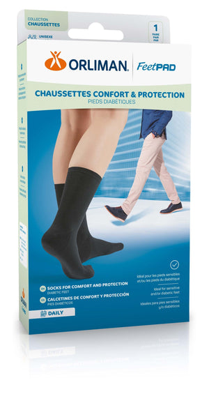 Chaussettes Confort et Protection Daily FEETPAD - 4 tailles - Orliman