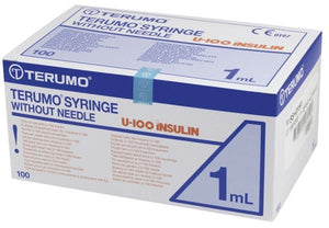 Seringue TERUMO Insuline 1ml 100U sans aiguille