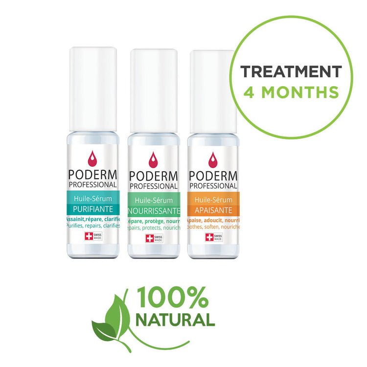 Pack Traitement Sérum Purifiant + Nourrissant - 2 x 8ml - Poderm Professional