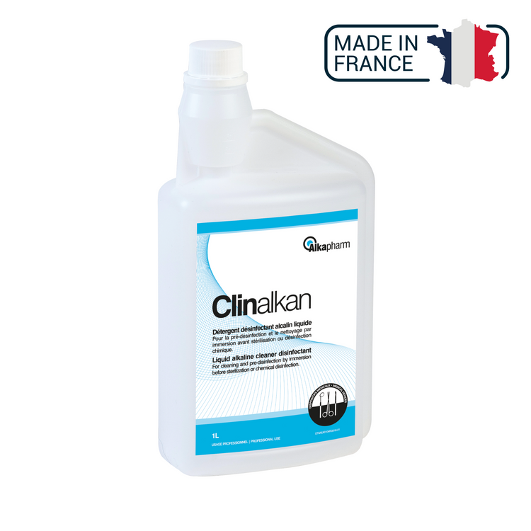 Clinalkan - Détergent désinfectant liquide alcalin - 2 conditionnements - ALKAPHARM