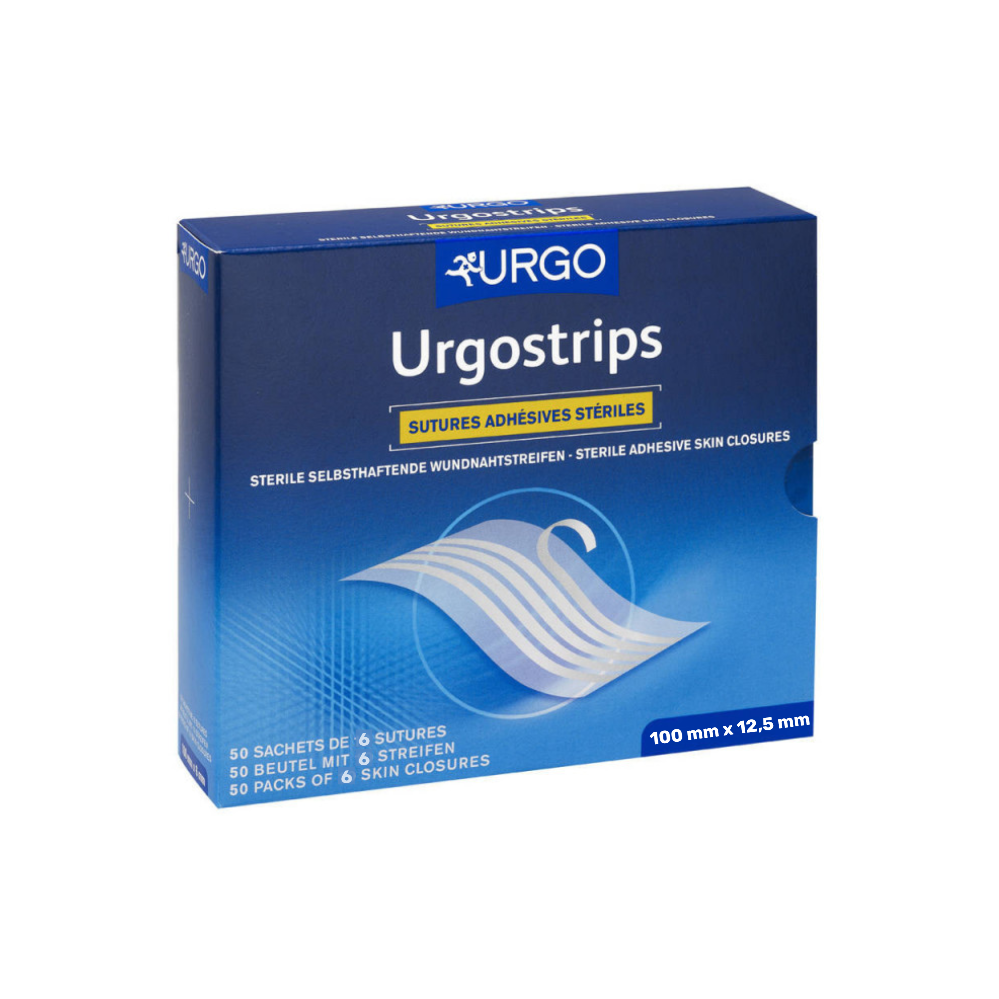 1 Pochette de sutures chirurgicales adhésives stériles - UrgoStrips - Urgo