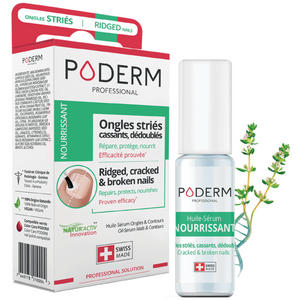 Traitement Sérum Ongles striés, secs, cassants - 8ml - Nourissant - Poderm Professional