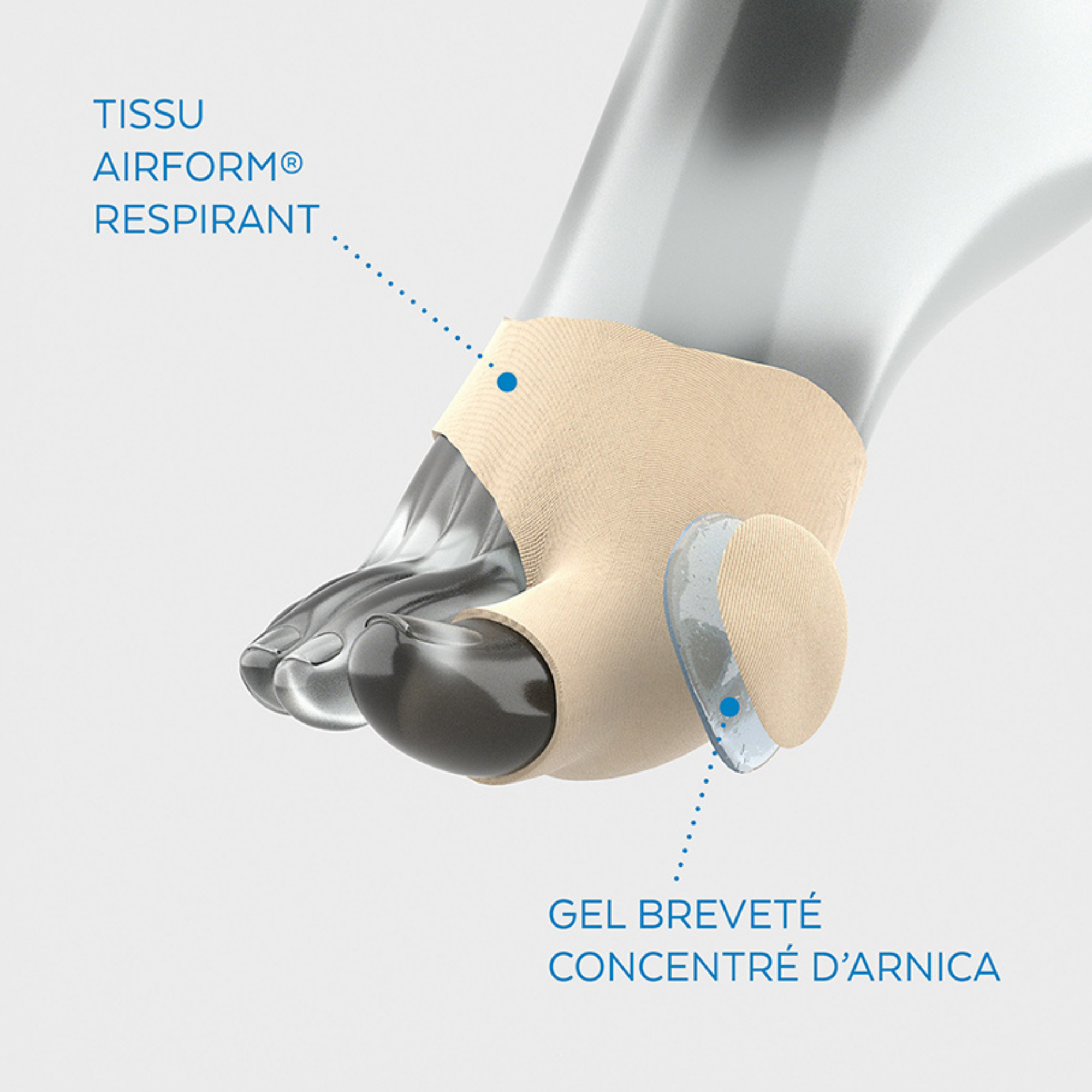 Hallux Valgus - Protection gel Arnica - Poderm Professional