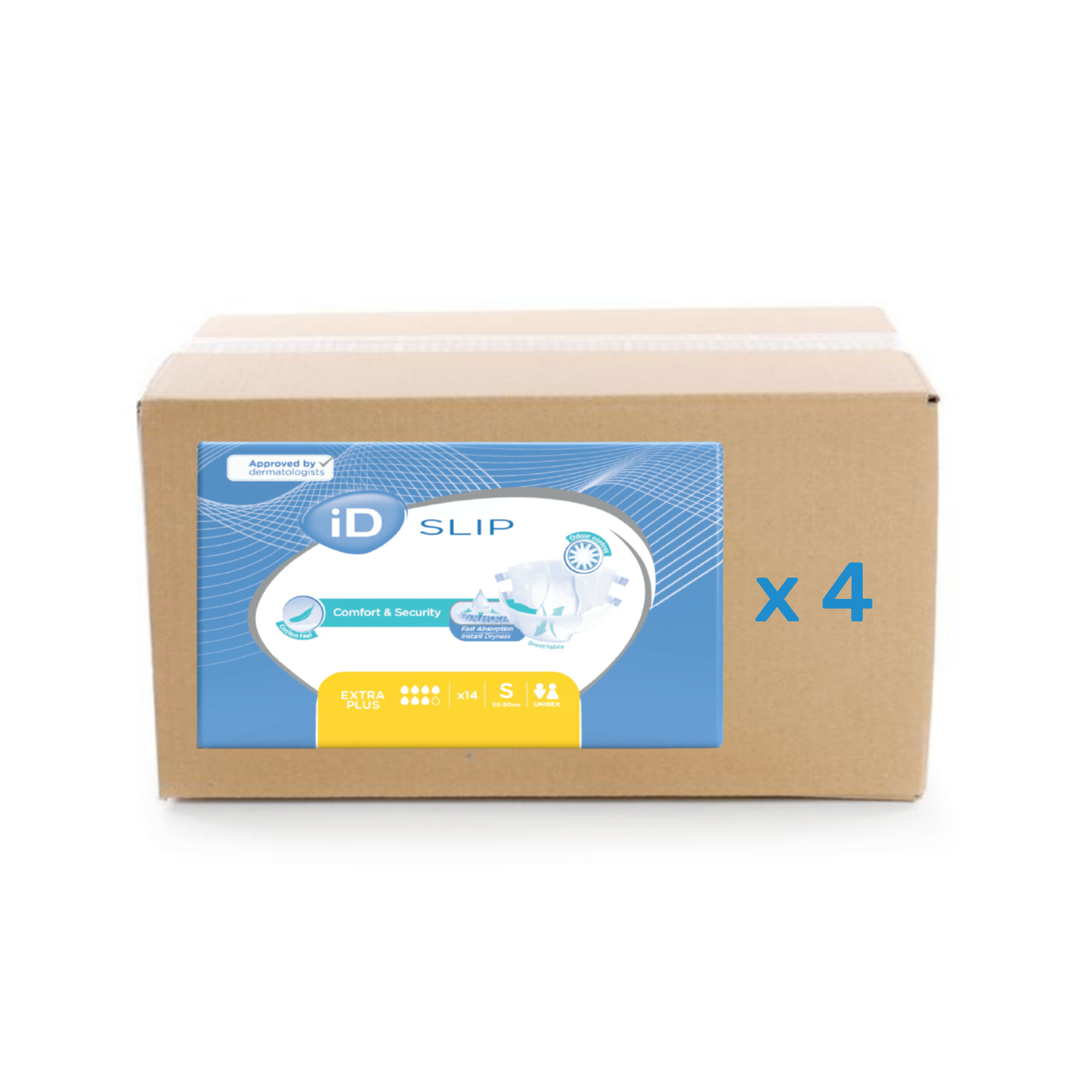  ID Slip Extra Plus - 7 gouttes - S - carton 4X14U - ID Direct 