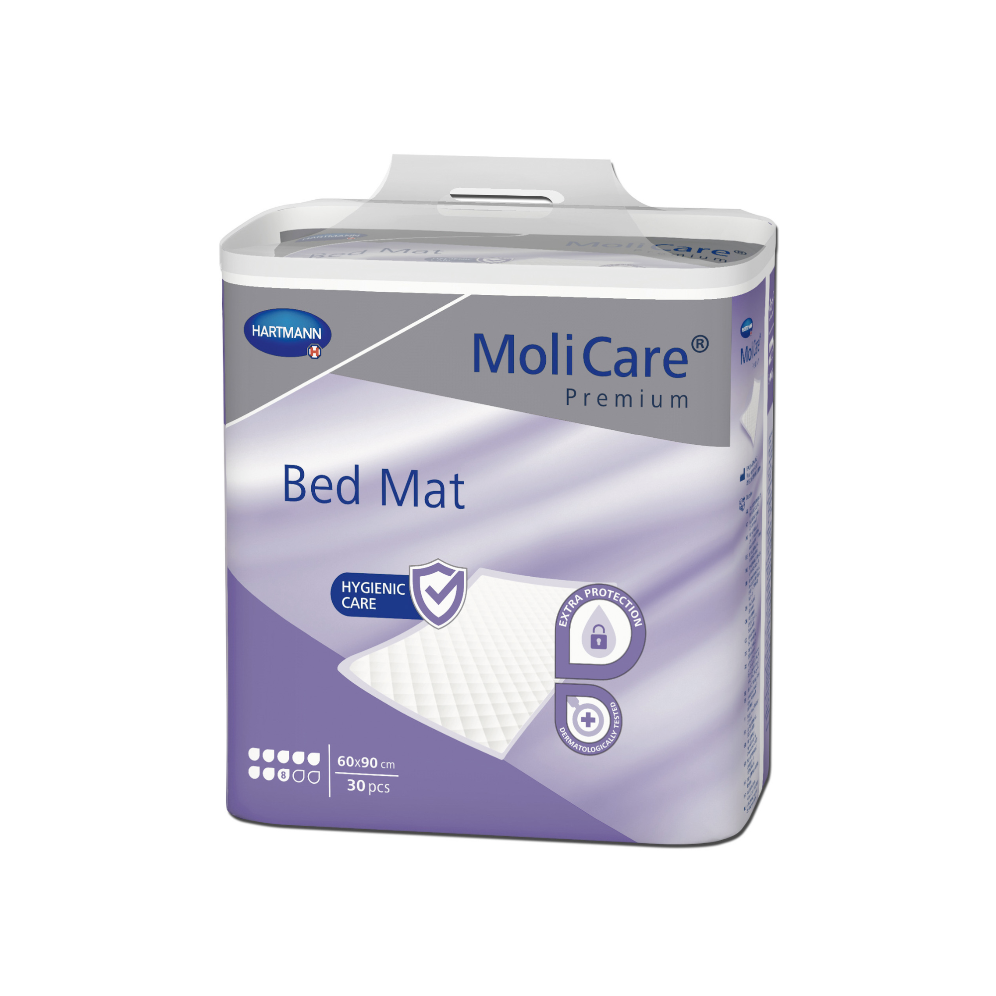 Alèse jetable - Molicare Premium Bed Mat - 8 gouttes - 96g - L.90 x l.60 - Hartmann