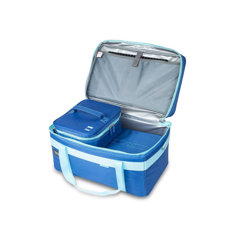 Mallette pour échantillons MINI COOL - Bleue - Elite bags - Chariot à roulettes en option