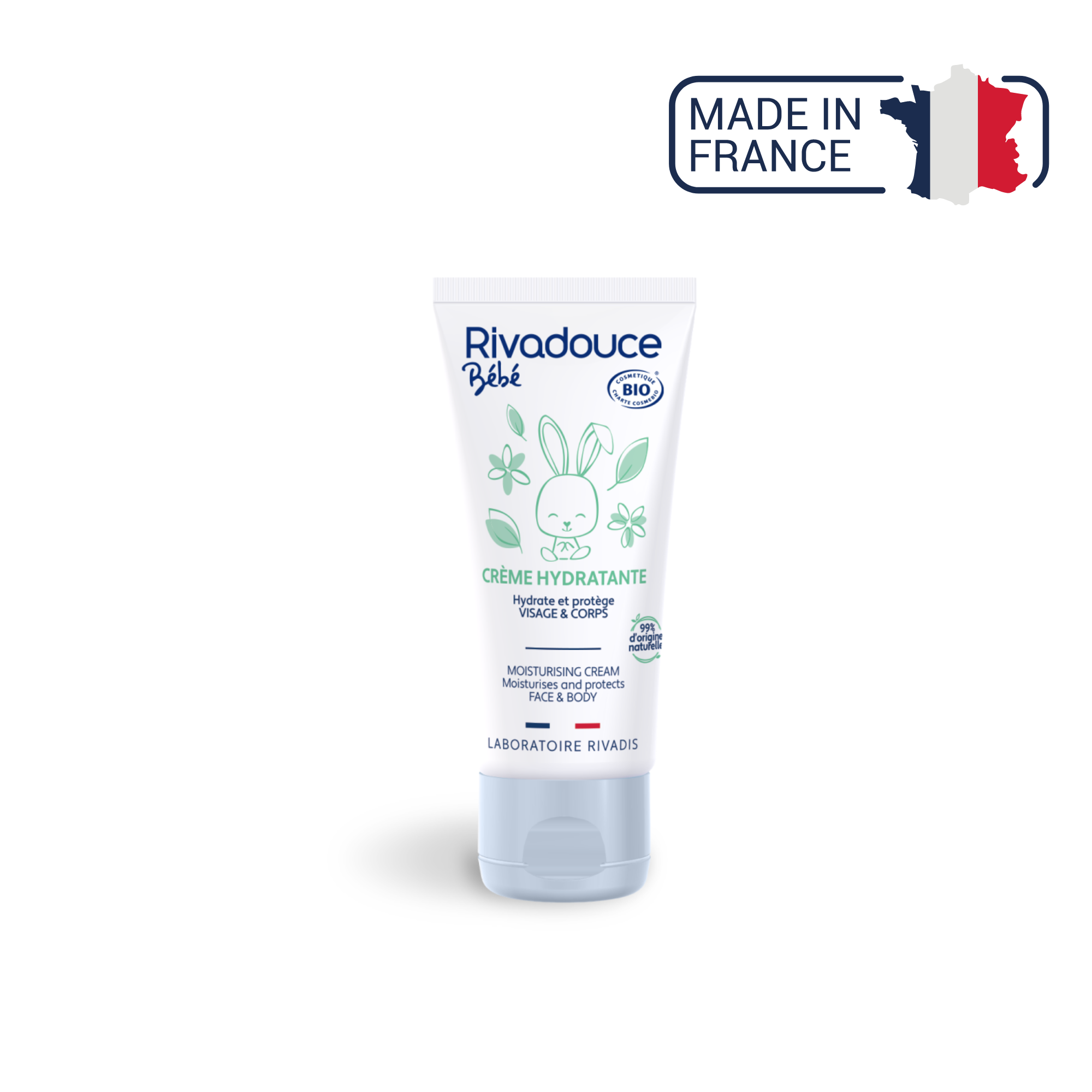 Crème Hydratante Bébé Bio - 50ml - Rivadouce